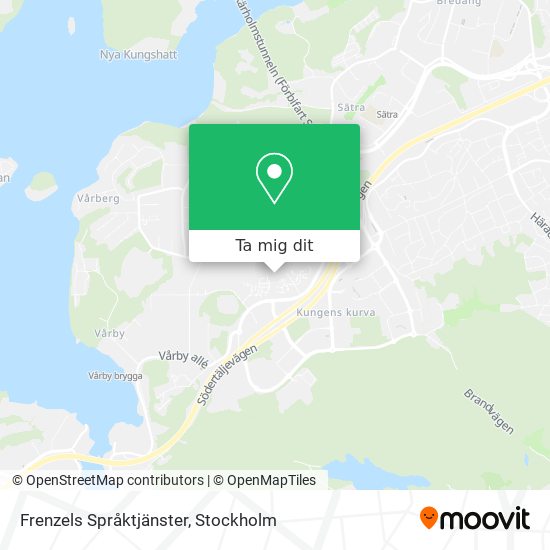 Frenzels Språktjänster karta