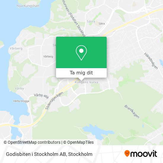 Godisbiten i Stockholm AB karta