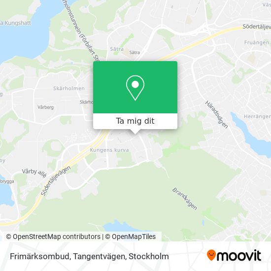 Frimärksombud, Tangentvägen karta