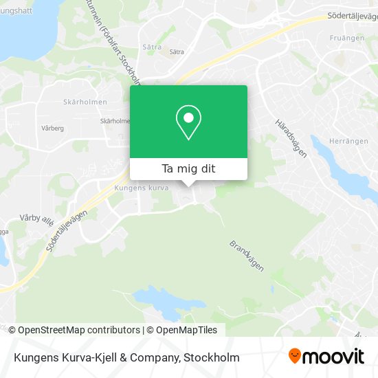 Kungens Kurva-Kjell & Company karta