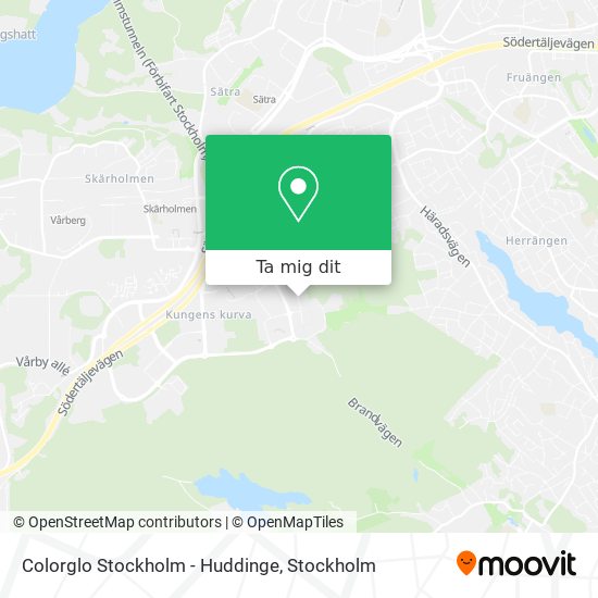 Colorglo Stockholm - Huddinge karta