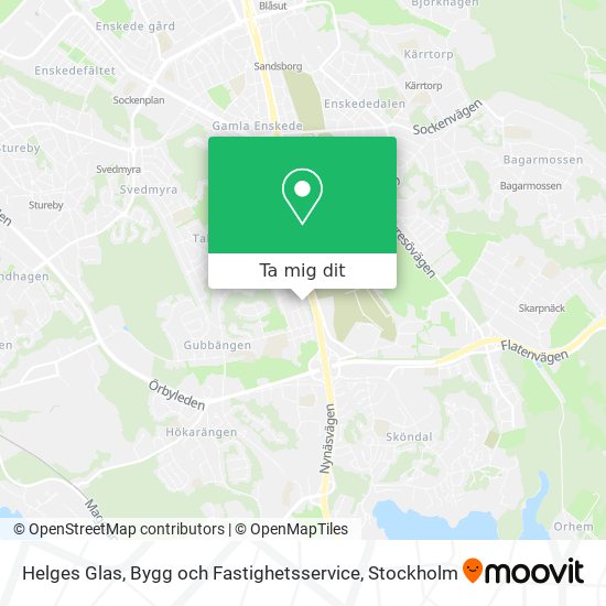 Helges Glas, Bygg och Fastighetsservice karta