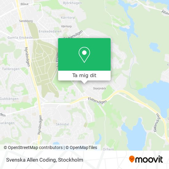 Svenska Allen Coding karta