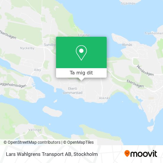 Lars Wahlgrens Transport AB karta