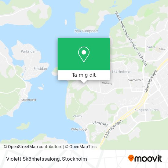 Violett Skönhetssalong karta