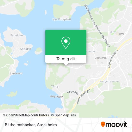 Båtholmsbacken karta