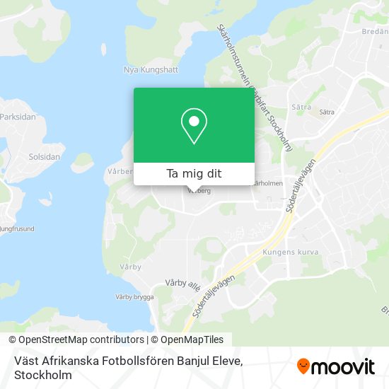Väst Afrikanska Fotbollsfören Banjul Eleve karta