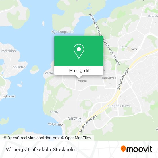 Vårbergs Trafikskola karta