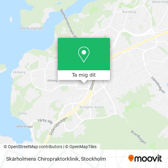 Skärholmens Chiropraktorklinik karta