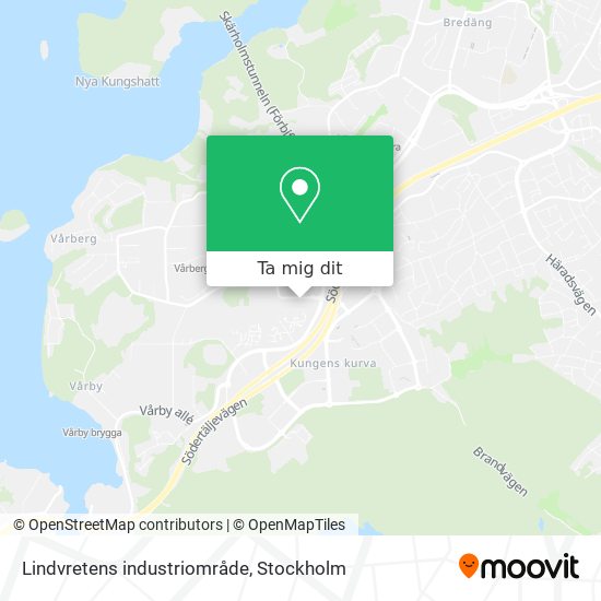 Lindvretens industriområde karta