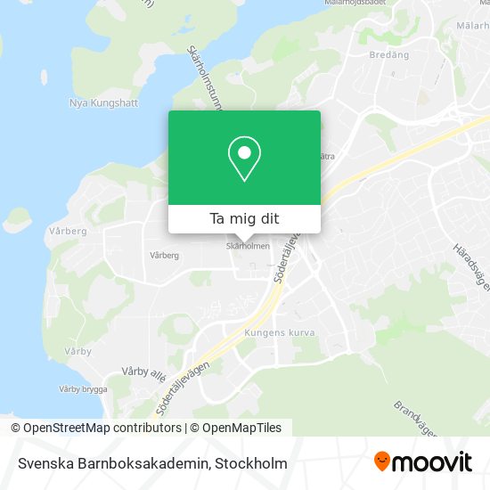 Svenska Barnboksakademin karta