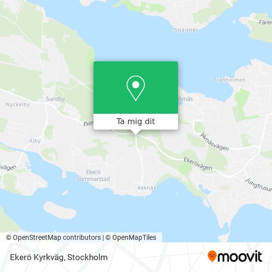 Ekerö Kyrkväg karta