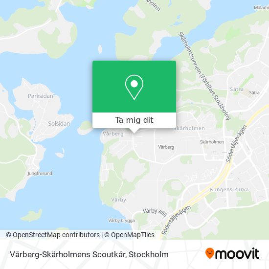 Vårberg-Skärholmens Scoutkår karta