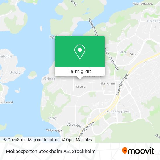 Mekaexperten Stockholm AB karta