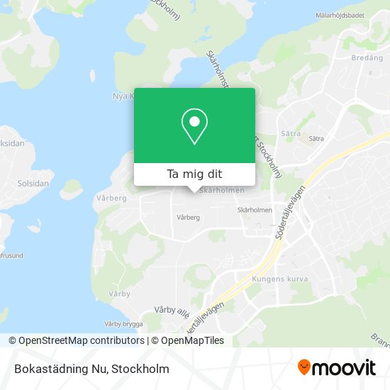 Bokastädning Nu karta