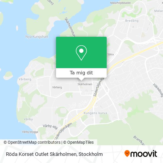 Röda Korset Outlet Skärholmen karta