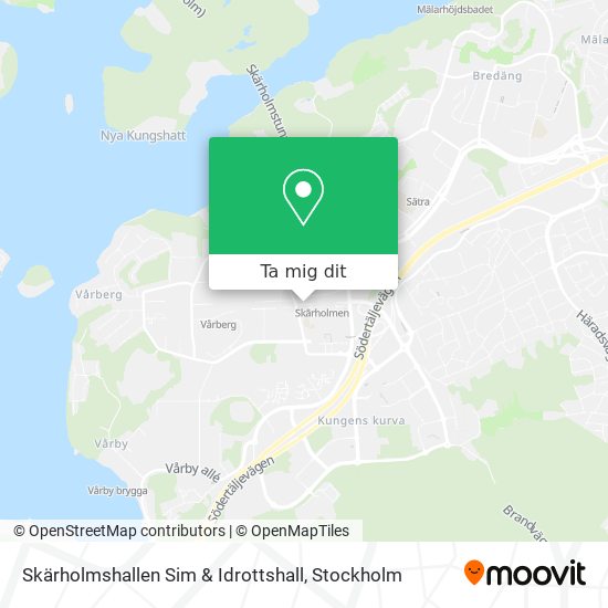 Skärholmshallen Sim & Idrottshall karta