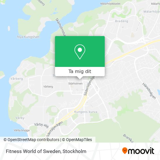 Fitness World of Sweden karta