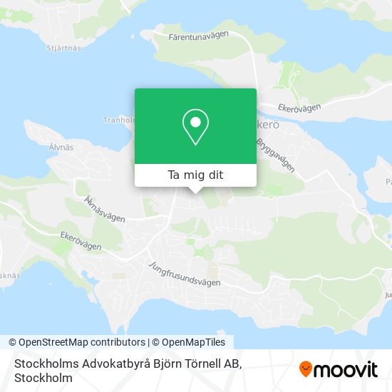 Stockholms Advokatbyrå Björn Törnell AB karta