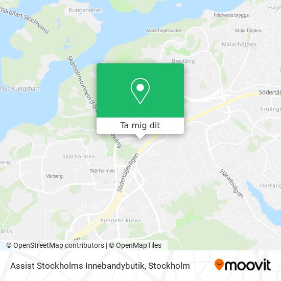 Assist Stockholms Innebandybutik karta