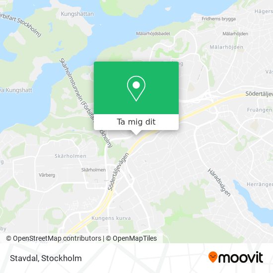 Stavdal karta