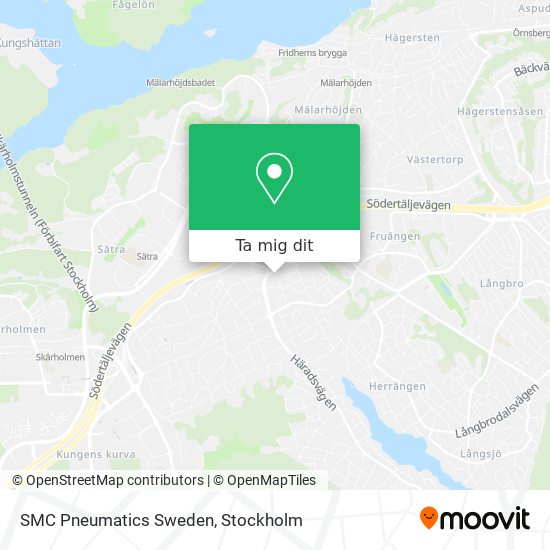 SMC Pneumatics Sweden karta
