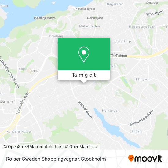 Rolser Sweden Shoppingvagnar karta