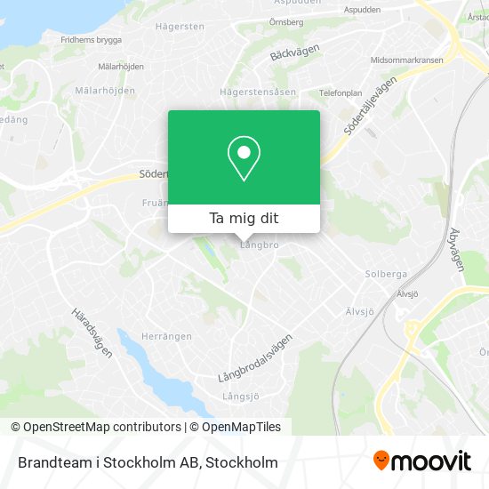 Brandteam i Stockholm AB karta