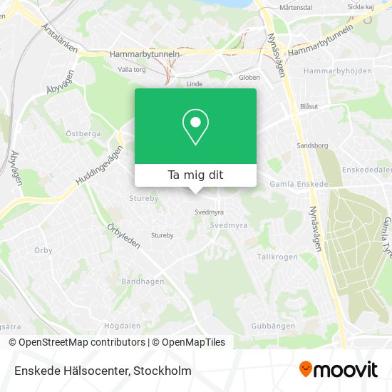 Enskede Hälsocenter karta