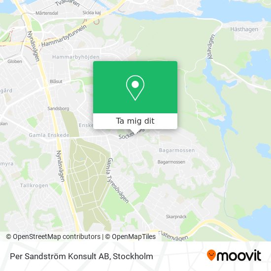 Per Sandström Konsult AB karta