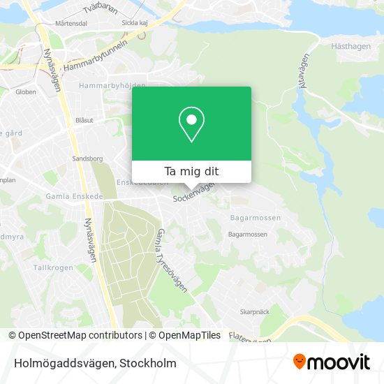 Holmögaddsvägen karta