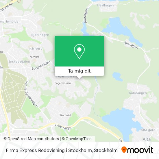 Firma Express Redovisning i Stockholm karta