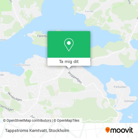 Tappstroms Kemtvatt karta