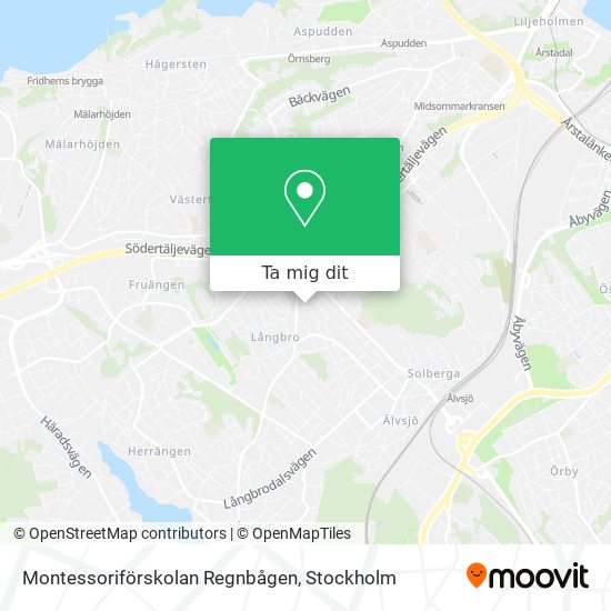 Montessoriförskolan Regnbågen karta