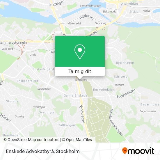 Enskede Advokatbyrå karta