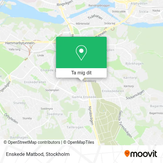 Enskede Matbod karta