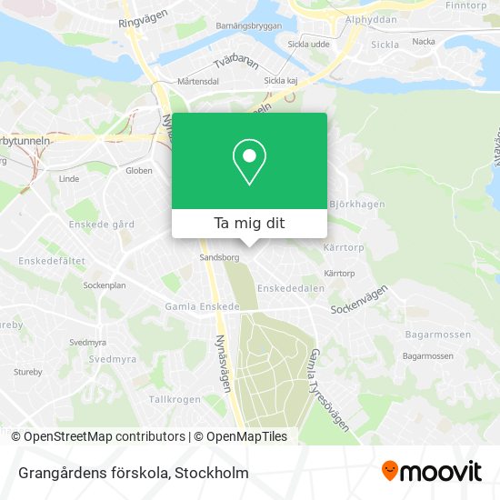Grangårdens förskola karta