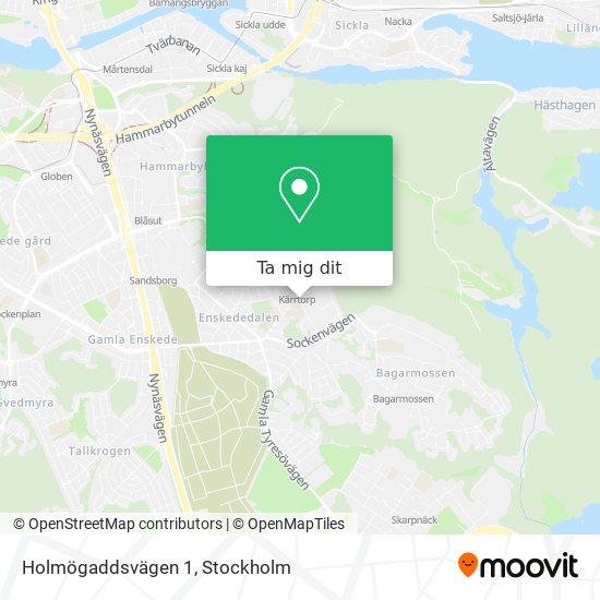 Holmögaddsvägen 1 karta