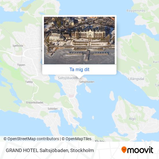 GRAND HOTEL Saltsjöbaden karta