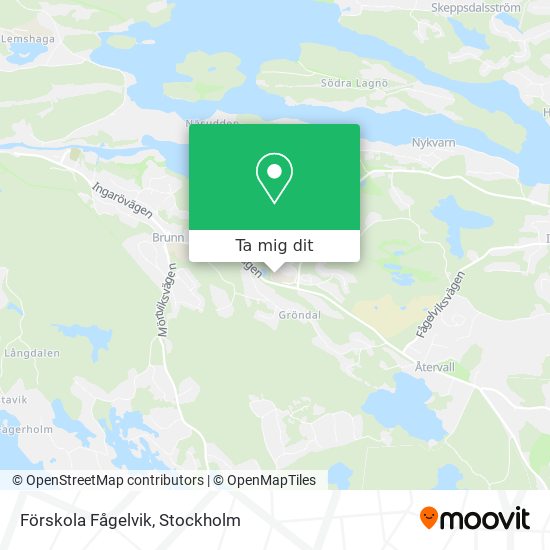 Förskola Fågelvik karta