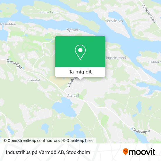 Industrihus på Värmdö AB karta