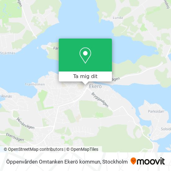 Öppenvården Omtanken Ekerö kommun karta