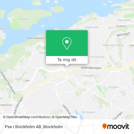 Pse i Stockholm AB karta