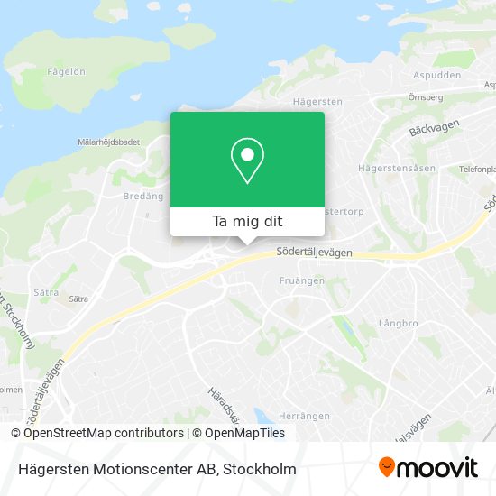 Hägersten Motionscenter AB karta