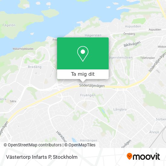 Västertorp Infarts P karta