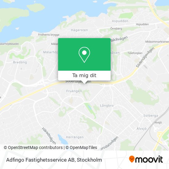 Adfingo Fastighetsservice AB karta