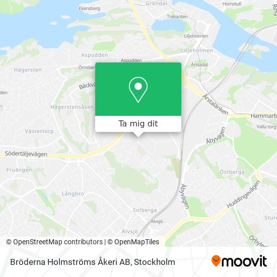 Bröderna Holmströms Åkeri AB karta