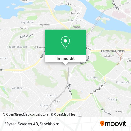 Mysec Sweden AB karta