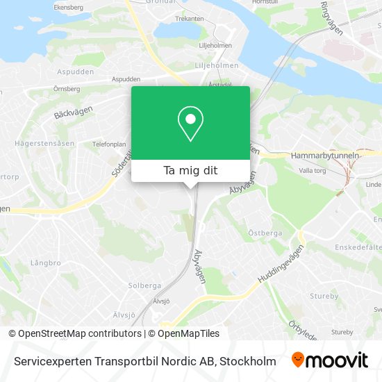 Servicexperten Transportbil Nordic AB karta