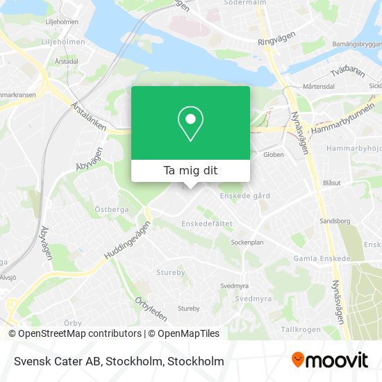 Svensk Cater AB, Stockholm karta